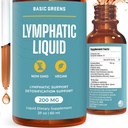נוזל תמיכה לימפואטי - Natural Immune Booster for Lymphatic Drainage, Fluid Balance, ו-Daily ניקויse, Easy - Absorb נוזל פורמולה עבור תמיכה של בריאות, 2 Fl Oz