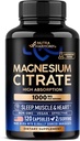 Magnesium Citrát Kapsle 1000mg Supplementary - Spánek, Muscle & Heart Support - Vegan Caps124; Non- GMO - Vyrobeno v USA - jako prášek 124; Prášky 124; Tablety - 120 Kapsle, 2 Měsíční dodávky