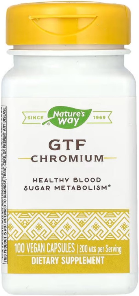 Nature's Way - Gtf Chromium, 200 mcg, 100 Kapseln