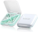 Majhne tablete Box, potovalne tablete, Dtouayz Portable Medicine Organizator, Vitamin in Medication Dispenser, Cute Daily Pill Box za Purse ali Žepek, Vodoodporne 4 Compartment Travel Pill Container