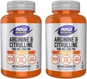 Arginine " Citrulline 500/250mg - 120 Capsules (2 Pack)