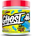 Ghost BCAA אבקת Amino Acids תוסף, Sour Patch Kids Blue Raspberry - 30 משרתים - סוכר חינם Intra, Post & Pre Workout Amino אבקת & Recovery לשתות, 7G BCAA