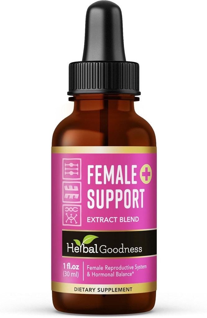 Herbal Goodness Qadın Təhlükəsizliyi 1 Fl. oz - Qadın Hormonal Sağlamlıq, Enerji və Wellness - Adaptogen Liquid Formula - Non-GMO, Gluten-Free - 1 Şişe