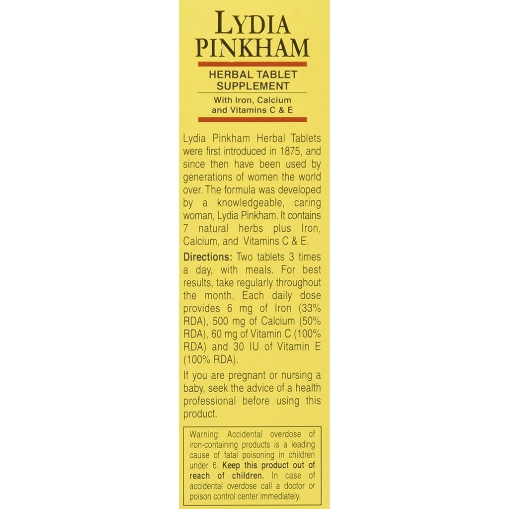 Lydia Pinkham tabletten - 72 tabletten
