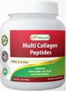Best Naturals 多种Collagen Peptides 蛋白质类型 I, II III, V & X Collagen 不受欢迎 1 英镑 - 草药和草药 提升 - 水溶性 - 易混合