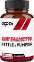 agobi Saw Palmetto Supplément avec Nettle Leaf & Pumpkin - Support pour l'humeur reposante, la santé des cheveux, le système immunitaire et la production d'énergie - 240 Capsules de Veggie pour 4 mois suppliply