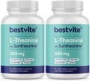 BESTVITE Double Strength Suntheanine L-Theanine 200mg . . . . . .