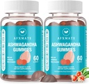 לאחר XMATE Ashwagandha Gummies & ויטמין D חניכיים לגברים ונשים 120 הרוזן Aswangdha תוסף (Non-GMO, Sugar Free & Gluten Free)