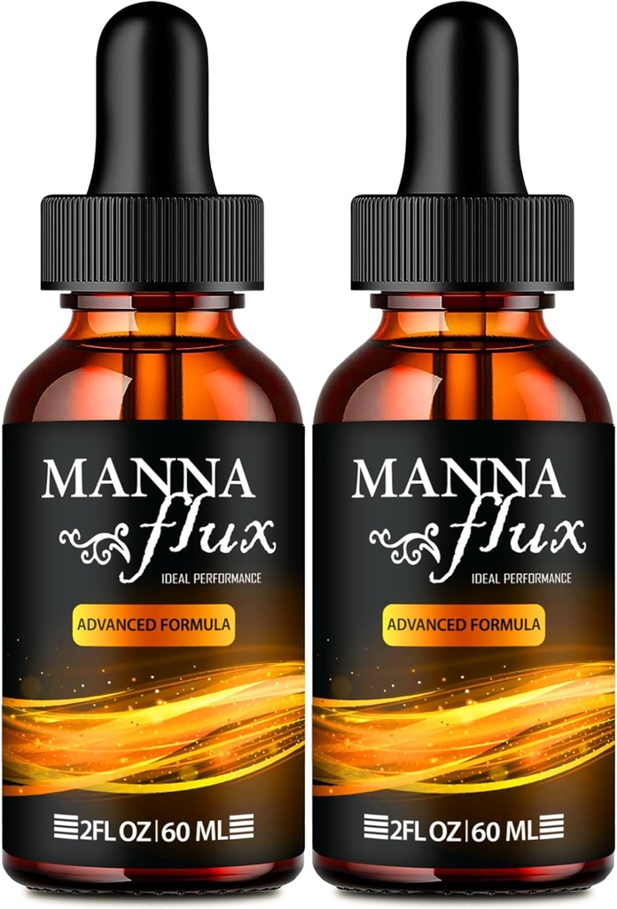 Manna flux Drops, Mannaflux Support Liquid Drops - Maksimal styrke, Manna Flux Health & Wellness Drops, Mannaflux All Natural Formel, Manna Flux Liquid Drops Anmeldelser (2 Pack)