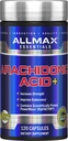 ALLMAX Essentials Arachidonic Acid+ - 120 kapsula - Indarra handitzen du eta iraunkortasuna hobetzen du - Gluten Free - 30 zerbitzu