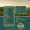 Organic Greens Superfood Powder, USA Grown - Kale, Alfalfa Grass, Pšeničná tráva, Jačmeň Grass, Astragalus, Spirulina, Oat Grass & Chlorella, USA Grown (10.6 oz, 1 mesiac dodávky)