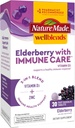 Nature Made Wellblends Elderberry s ImmuneCare, Vitamin D3 a zinek, s Elderberry Flavor, 30 Rychlé rozpuštění tablety