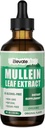 ElevateLife Mullein drops for Lungs - Mullein Leaf Extract supplement - Lung Detox " Bronchial Cleanse for Smokers - Respiratory Health Support - 4oz