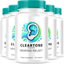 (5 Pack) Cleartone Kapsle, Cleartone Ušní pilulky, Cleart Tone pilulky pro slyšení, Cleartone Oficiální Kapsle Advanced Formule, Cleartone Pills Recenze, Clear Tone pro celkové zdraví sluchu, 300, 5 měsíců