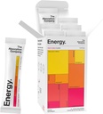 Поглощающая компания Energy Drink Powder Mix Packets - Clean Energy Booster для поддержки тревоги с 150 мг натурального кофеина и витамина С - фруктовый вкус пунша, 14 палочек