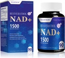 Нова добавка NAD - Liposomal NAD+ Допълнение към Resveratrol 90 Count (1500MG)