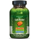 Irwin Naturals 3-in-1 Carb Blocker Maximum Strength Metabolism Support | With White Kidney Bean + Chromium | Digestive Enzymes & Carbohydrate Support | 75 Liquid Soft-Gels
