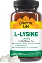País LIFE VITAMINS L-Lysine 1000 Mg con B-6, 2.5 Libras