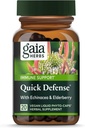 Gaia Herbs Quick Defense - Fast-Acting Immune Support Supplement * - Echinacea, Black Elderberry, Ginger & Androis - 20 Vegan Liquid Phyto-Capsules (2-Day Supply)