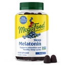 MegaFood Melatonin Gummies - Melatonin 3mg per Serving to Help Relax & Fall Asleep – Sleep Gummies for Adults - Berry Flavor, Non-GMO, Certified Vegan - 54 Count (27 Servings)