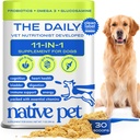 Native Pet Dog Vitamine & Supplements - 11-in-1 Multivitamin Pulver für Hunde Lebensmittel Topper - Collagen, Glucosamin, Probiotics, Omega & More- Unterstützt gesundes Gut, Mobilität & Gesamtgesundheit -30 Scoops