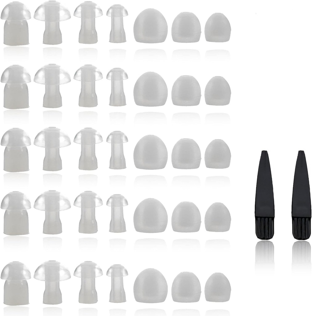 Hörgerätedome - Universal Dome für Hörgeräte - Größen Small, Medium, Large & X-Large Earbud Ersetzer und BTE Hörgeräte