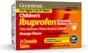טבליות של GoodSense Children's Ibuprofen Chewable, 100 מ"ג, 24 Count, Pain Reliever ו- Fever מופחת (NSAID), מצמצם באופן זמני את Fever ו-Relieves Minor Aches וכאב