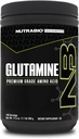 NutraBio纯L-Glutamine Powder,100 services L-Glutamine Supplements,氨基酸,纯品级,Glutamina,绝对不添加剂,填充剂或兴奋剂,肌肉恢复补充-(500格拉姆)
