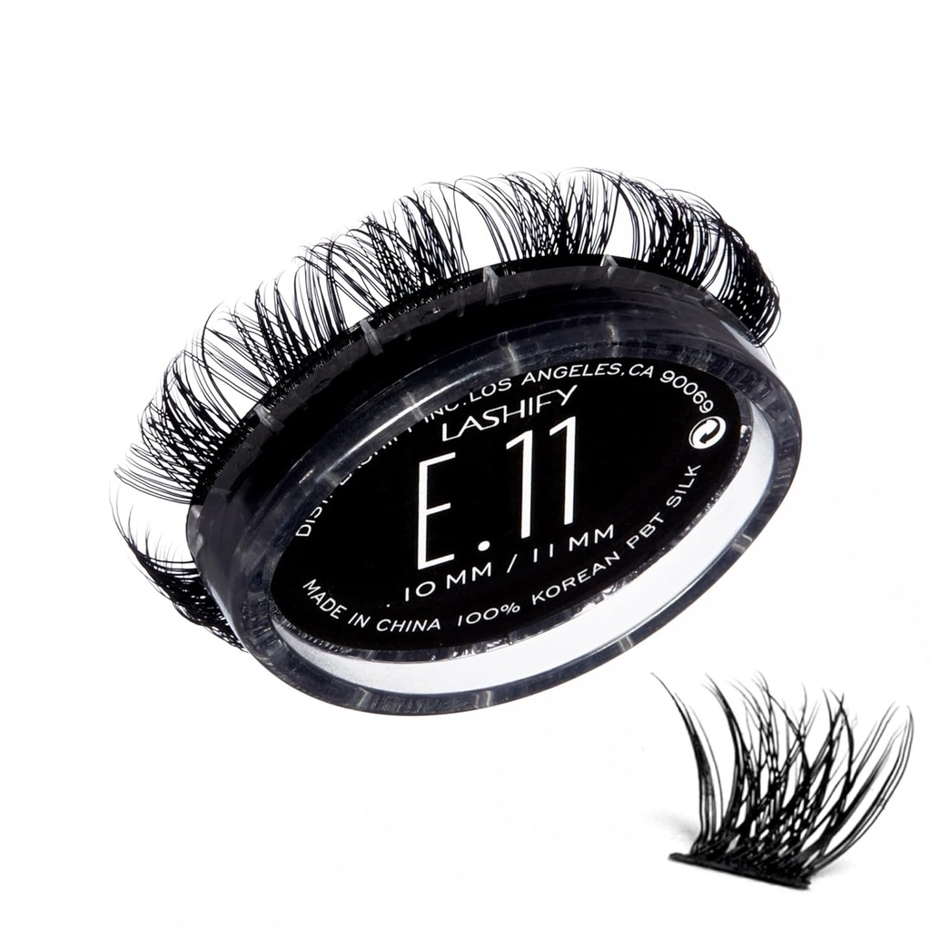 Lashify Extreme 11mm Gossamer DIY Eyelash Extensions Refill, fekete, könnyű hamis pillák hozzáadása Trementary Volume