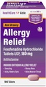 SaluteCareAisle Allergy Relief - Fexofenadine Hydrochloride Tablets USP, 180 mg - 180 Compresse - Medicina allergia, Non-Drowsy 24-Hour Relief