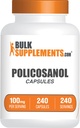 Massals.com Policosanol Capules - de Sugar Cane, Policosol 100mg - Guten Free, 1 Capsule per Serving, 240 Capsules (Pira de 1)