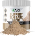 AKI Slippery Elm Bark Powder - Proteína Baseada em Plantas, calmante Remédio para Bem-Estar Digestivo e Garganta Conforto - Vegan-Friendly, Gluten-Free, Non-GMO & Free from Artificial Additives (4oz/113g)