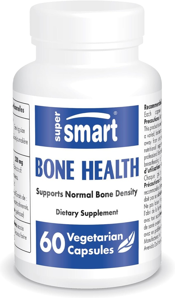 SuperSmart - Bone Health Supplement (100% Plant based & Breveted) - Oase puternice & Bone Density Supplement 