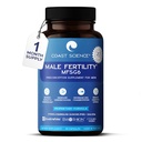Coast Science Male Fertility Supplements MFSg6 - CoQ10, Ashwaganda, PQQ - Sperm Health Count and Semen Booster Fertility Supplement for Men - Includes Prenatal Vitamins and PQQ - 90 Capsules