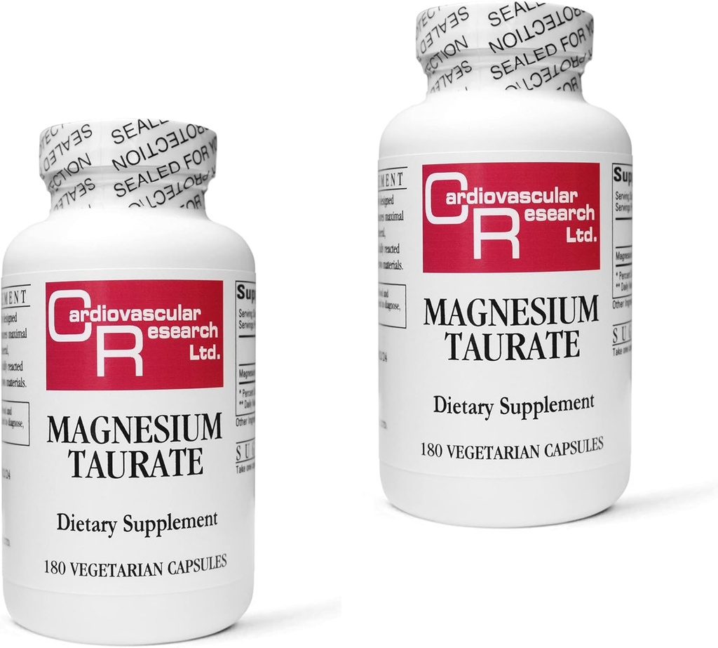 Cardiovasculair onderzoek EFM-MGT180X2 180 capsules, Magnesium Tauraat (verpakking van 2)