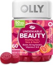 LOLY Undenable Bella Gumy, pel pèl, pell, Nals, Bitin, Vitamina C, Keratin, Chewable suplementari, Grapefruit, 30 dies de camp - 60 Compte