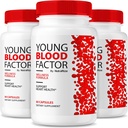 NutraRize (3 Pack) Young Blood Factor капсули - Official Blood Cleaner Formula, All Natural Доплащане за поддържане на здрави стабилни нива, YoungBloodFactor Поддръжка Хапчета мнения (180 капсули)