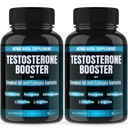Dr. Emy's (2 Pack Testosterone Booster-Tongkat Ali Fadogia Agrestis Nitric Oxide Ashwagandha Supplement for Men with L Arginine Citrulline Fenugreek - Turkesterone Pre Workout Pump (120 Capsules)