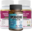 Bundle: 2 Bottles of Vaginal Probiotics + 1 Bottle of Spermidine ' Fisetin - Vaginal, Gut ' Immune Health + Cellular Renewal " Anti-Aging Support