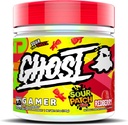 GHOST Gamer: Energy and Focus Support Formuła - 40 Służenia, Sour Patch Kids Redberry - Nootropics & Natural Cafeline for Uwaga, Dokładność i Czas reakcji - Wegan, Gluten- Free