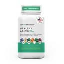 SELF NUTRITION NAD+ Resveratrol Supplement for Women – Healthy Aging Formula with CoQ10, Biotin, Turmeric & Vitamins A, C, E – Supports Energy, Skin & Longevity – 60 Capsules. Made in USA.