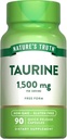 Nature's Truth Taurine Supplement | 1500mg | 90 Kapseln | Non-GMO & Gluten Free Amino Acid Supplement