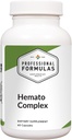 Professionel formulas Hemato Complex - Omfattende blodstøtte med lever & milt Glandulars, Jern, B Vitamin, Folate & Astragalus - fremmer røde blodceller dannelse & energi - 60 kapsler