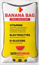 Pacotes de solução oral Banana Bag – Melancia Salgada 15pk – Uma mistura refrescante de eletrólitos, vitamina C e complexo B para hidratação e energia. Conveniente, fácil de misturar e perfeito para uso diário.