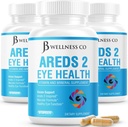 JB Wellness AREDS 2 Integratore di vitamina e minerali degli occhi, contiene Luteina, Vitamina C, Zeaxantina, Zinc & Vitamin Enhance Vision Supplemento - 180 Conte