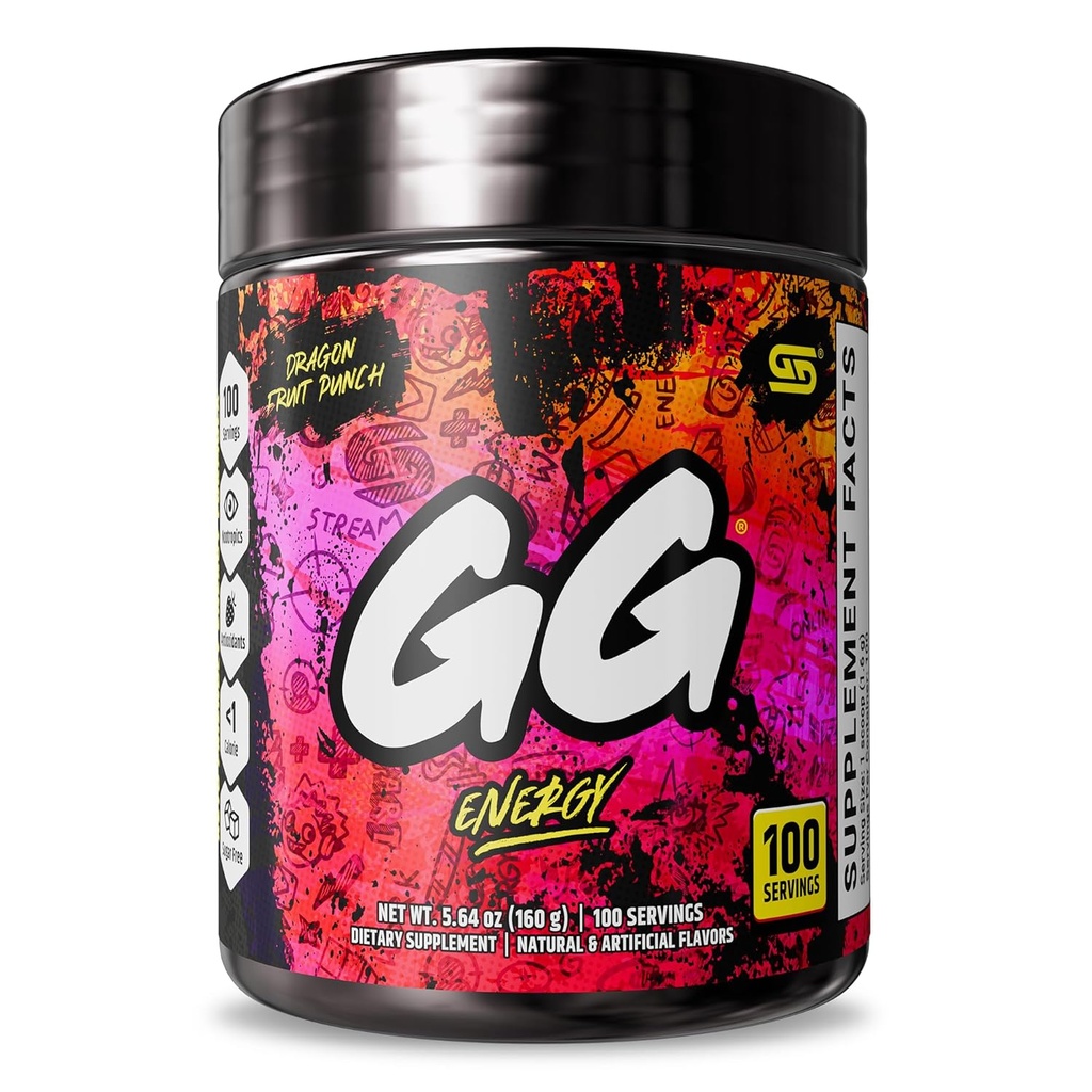 Gameler Ssupps GGKHE – Dragon Proups (100 servations) - Keto Friend Gameing Games และ Nootroped Blended, Sugar Free + Originic Caffeine + Cafids, Games