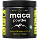 Organic Maca Powder - Peruvian Grown Maca Blend with Yellow, Black & Red Roots - Gelatinized for Superior Bioavailability - Natural, Vegan & Non-GMO, 8oz
