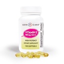 GeriCare High-Potency Vitamin E Capsules – 400 IU for Skin & Immune Support, 180mg | 100 Count | Organic Vitamin E for Women and Men