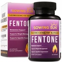 Fentone Thermogenic Fat Burner Energy Booster, Appetite Suppressant, Clinically Studied Weight Loss, Fat Burning, Phenylethylamine HCl, L- Carnitine, Ketones - 60 Diet Pills (1)