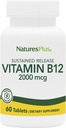 Natuture Plus Vitamin B12 (Methylcobalamin), Penerapan Terlarang - 2000 mcg, 60 tablet Vegetarian - Dukungan Darah Merah Berpotensial Tinggi - Natural Energy Booster - Gluten-Free-60